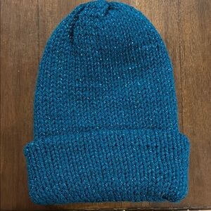 Teal Knit Beanie Hat
